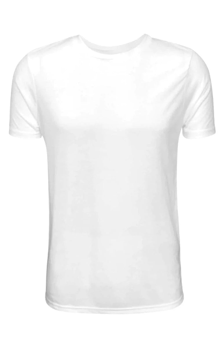Polyester White Cotton-Feel Long Sleeve Tee – ILTEX Apparel