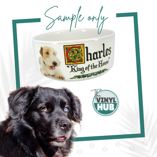 Sublimation Blank Ceramic Pet Bowl