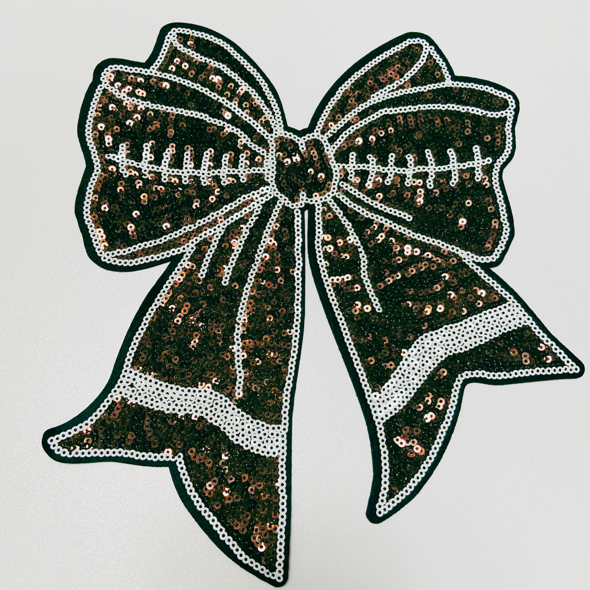 Football Bow - SEQUIN Patch