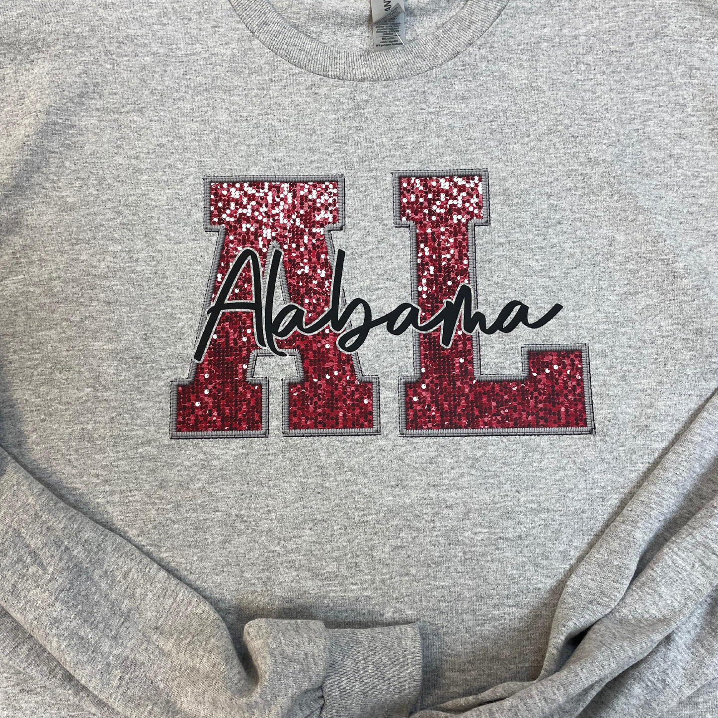 Long Sleeve Alabama Sparkle Shirt