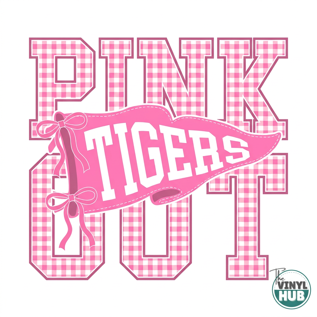 Light pink Tigers with Vinyl Hub logo