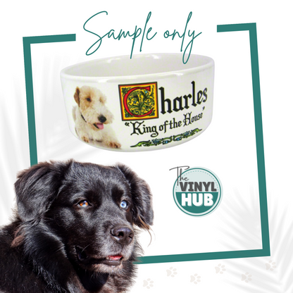 Sublimation Blank Ceramic Pet Bowl