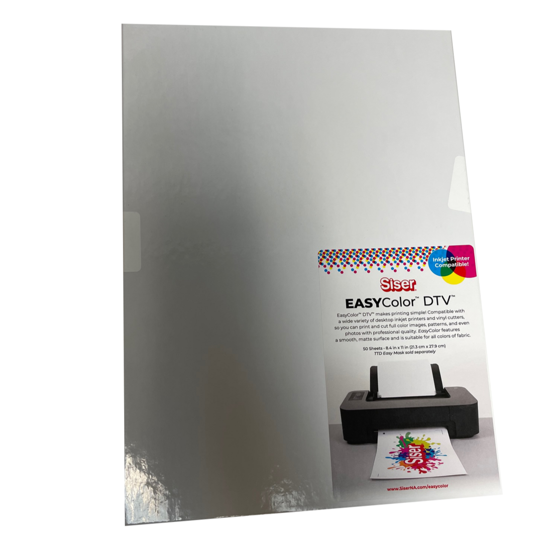 Siser EasyColor DTV Inkjet Printer HTV Heat Transfer Vinyl 8.4 x 11 Sheets